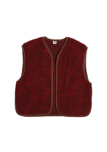 Preorder NEW Camino Wool gilet (red multi dots)