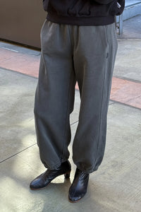 French terry ballon pants (coal)