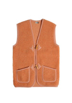 Load image into Gallery viewer, Preorder womens wool bodywarmer salmon
