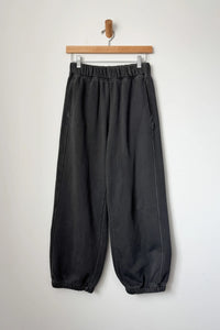 French terry ballon pants (coal)