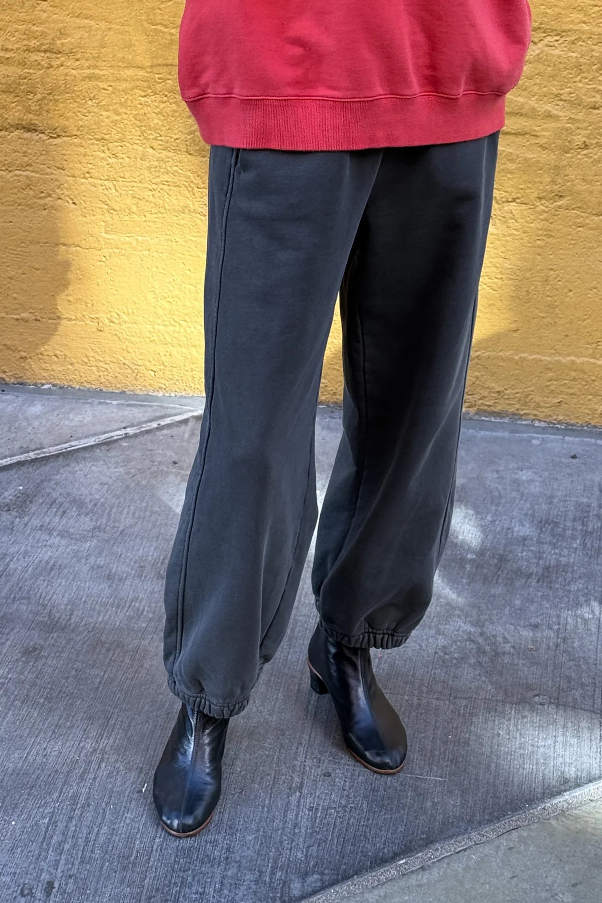 French terry ballon pants (coal)