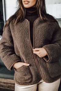 Preorder New Koru jacket (choco martini)