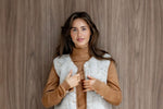 Load image into Gallery viewer, Preorder NEW Tyb womens wool bodywarmer (multi beige)
