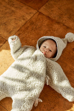 Load image into Gallery viewer, Preorder Merino wool snugglesuit (cloud)
