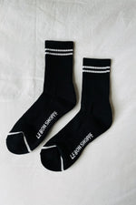 Load image into Gallery viewer, Boyfriend socks (noir)
