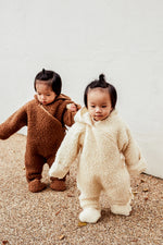 Load image into Gallery viewer, Preorder Merino wool snugglesuit (brown)
