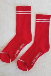 Boyfriend socks (red)