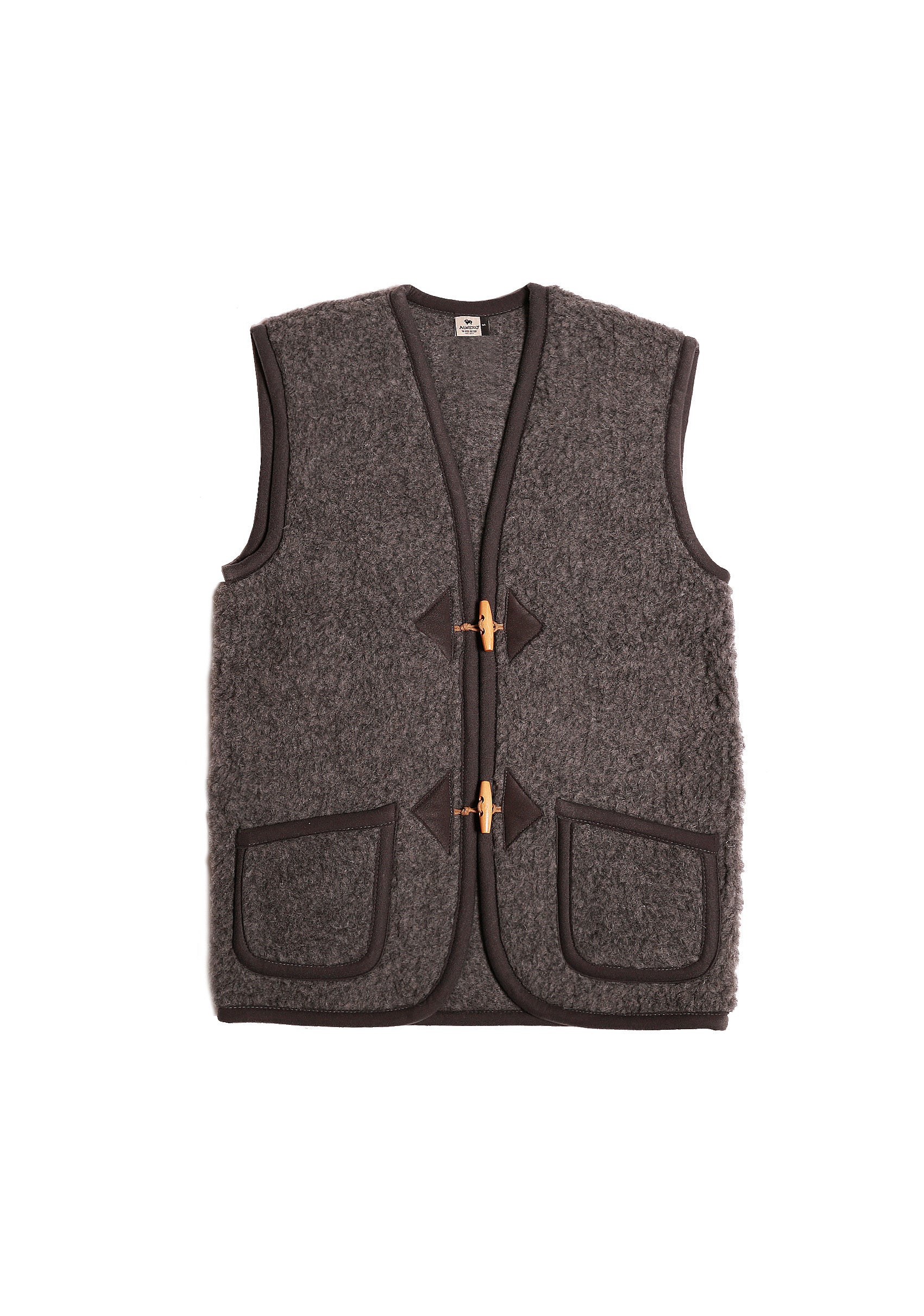 Preorder womens wool bodywarmer anthracite